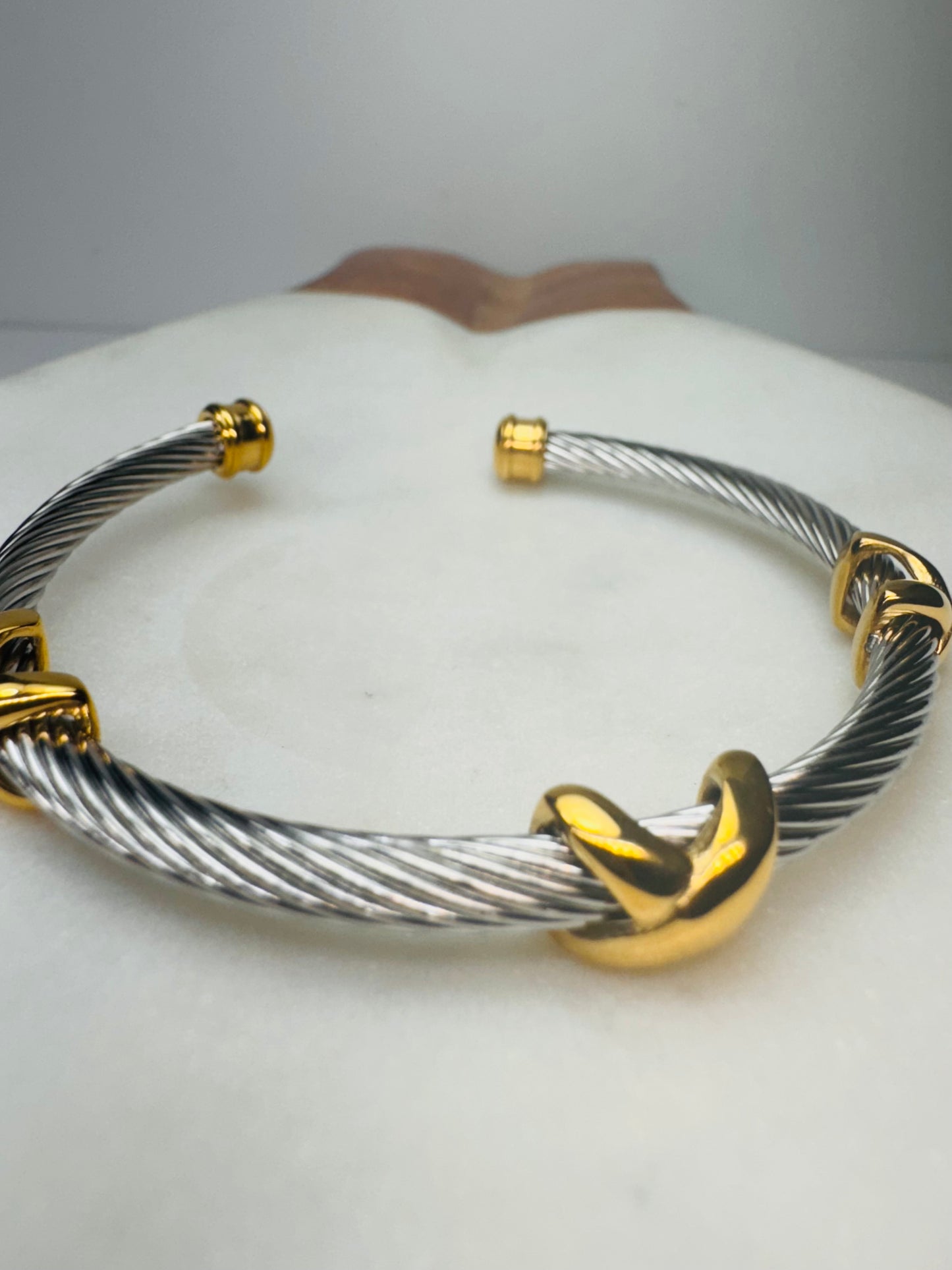 Gold Open Bangle