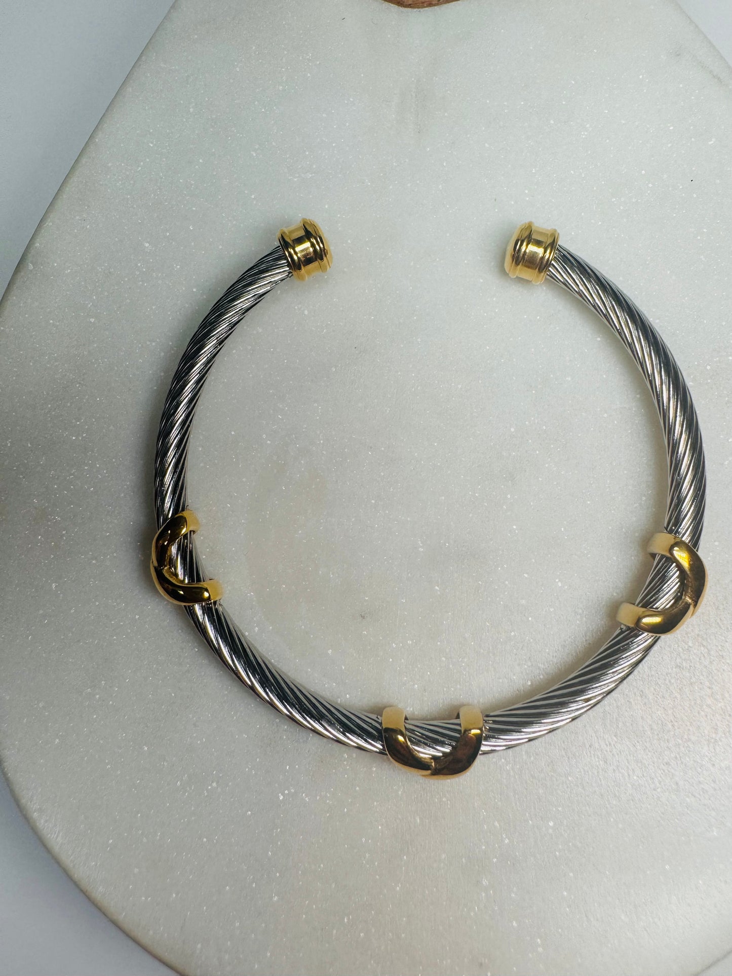 Gold Open Bangle