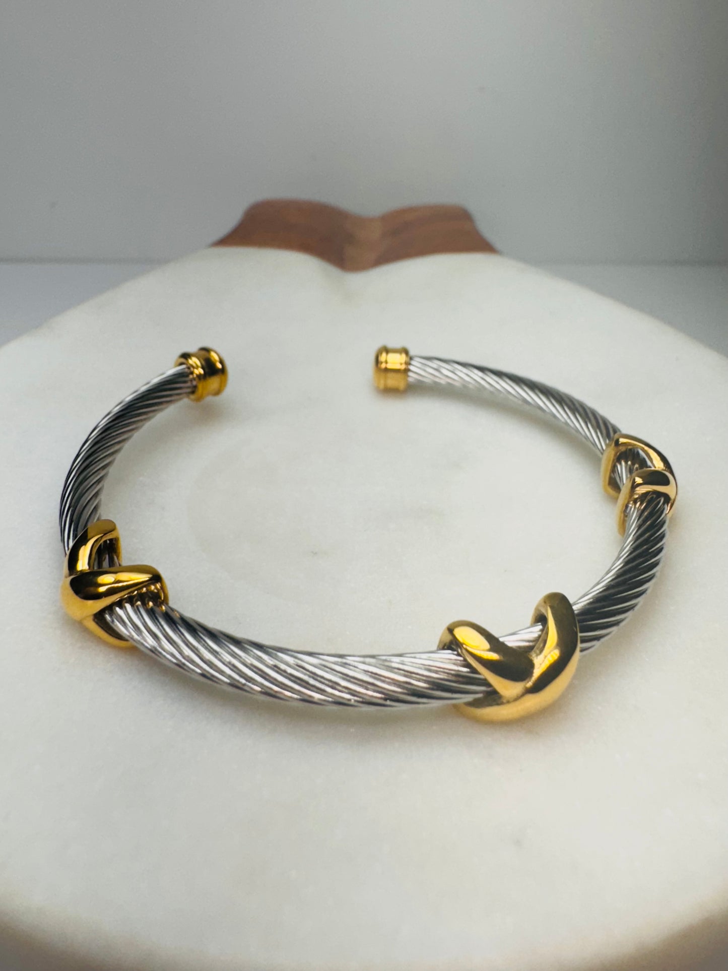 Gold Open Bangle