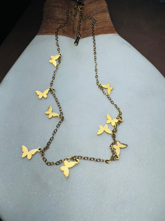 Florencia-Mariposa Charm Necklace