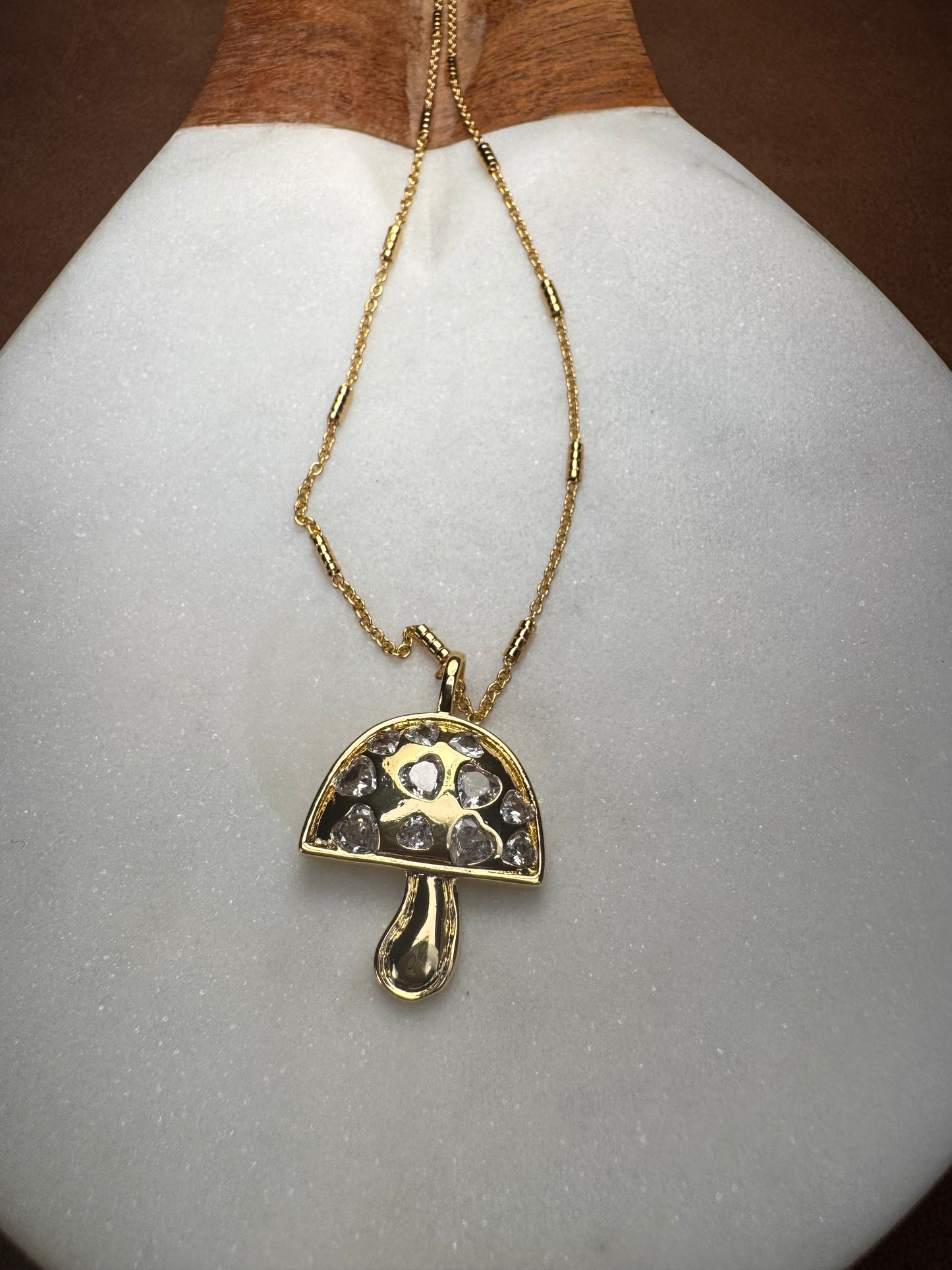 Charm Large Mushroom Necklace