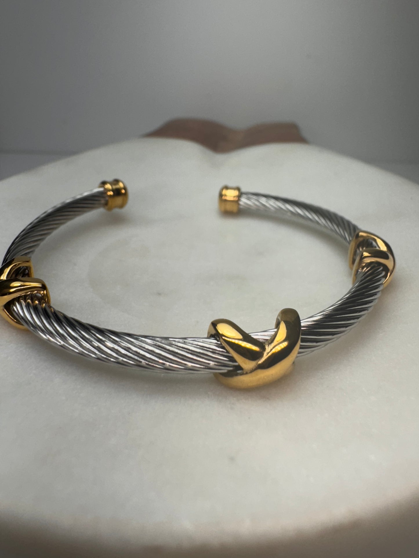 Gold Open Bangle